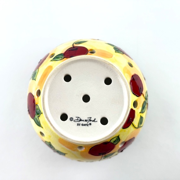 Denise Ford by Ganz Cherry Collander with Saucer - Picture 2 of 5